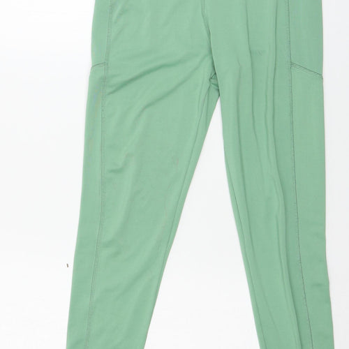TU Womens Green  Jersey Capri Leggings Size 10 L25 in