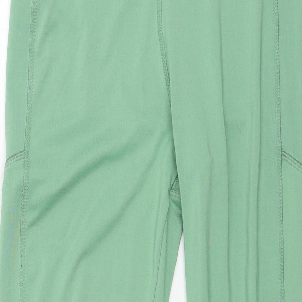 TU Womens Green  Jersey Capri Leggings Size 10 L25 in