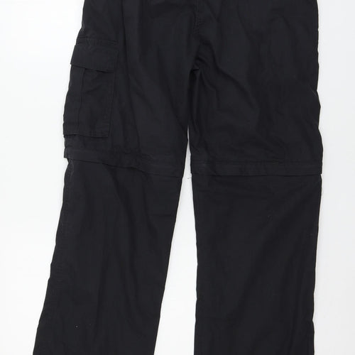Mountain Warehouse Womens Black   Cargo Trousers Size 10 L29 in