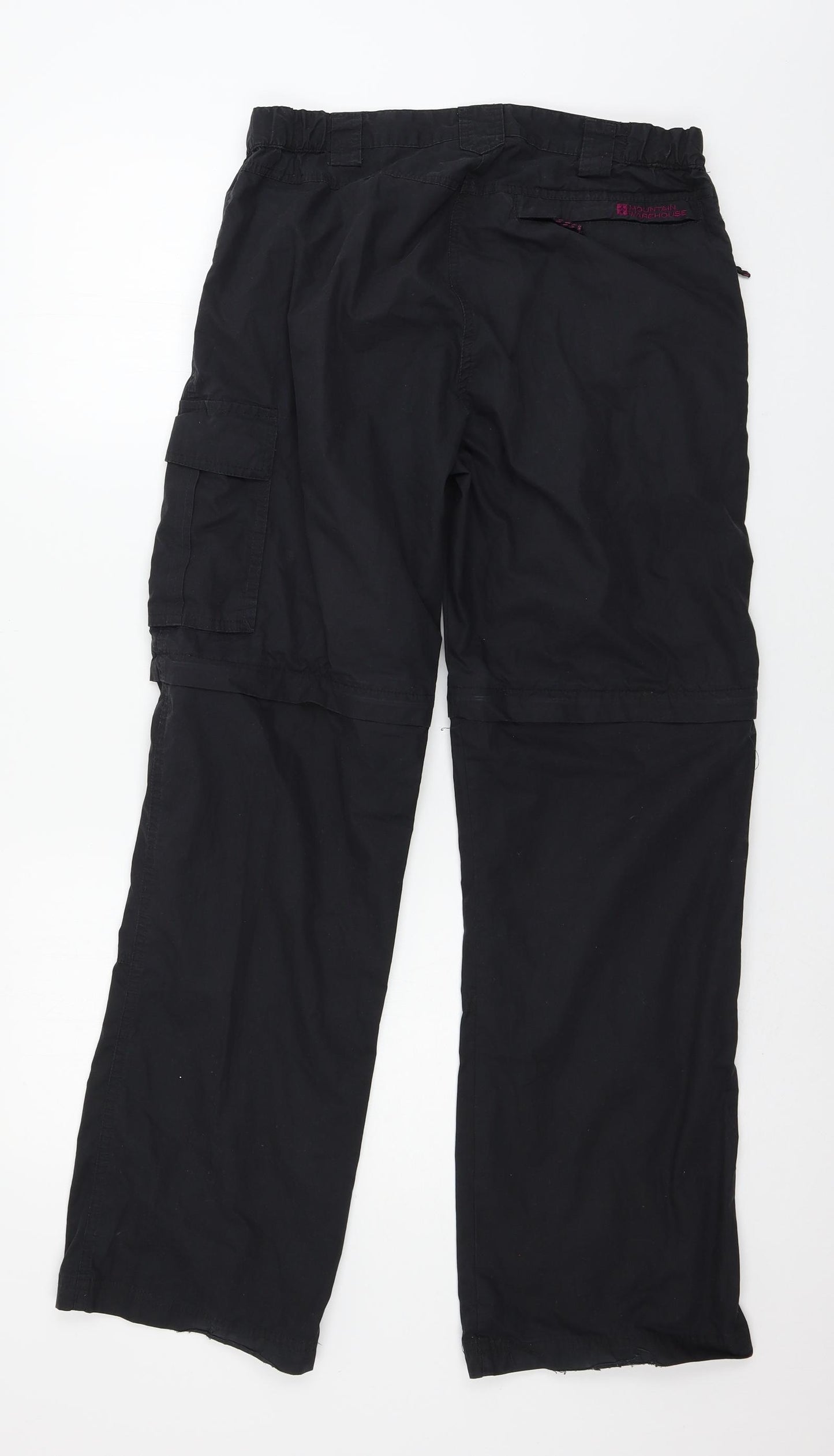 Mountain Warehouse Womens Black   Cargo Trousers Size 10 L29 in