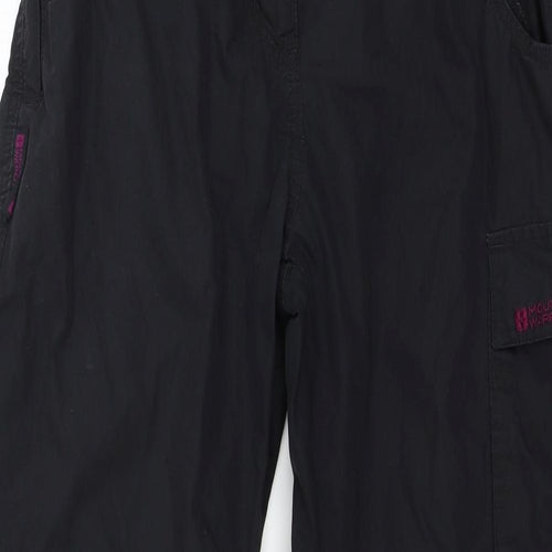 Mountain Warehouse Womens Black   Cargo Trousers Size 10 L29 in