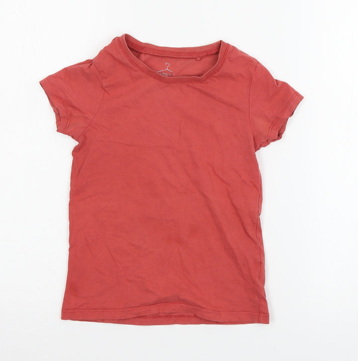 NEXT Boys Red  Jersey Basic T-Shirt Size 6 Years
