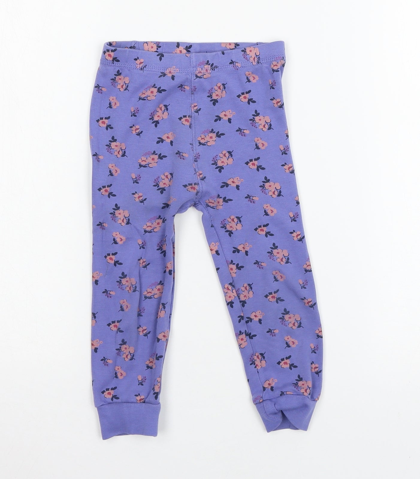 NEXT Girls Blue Flecked Jersey Jegging Trousers Size 3 Years