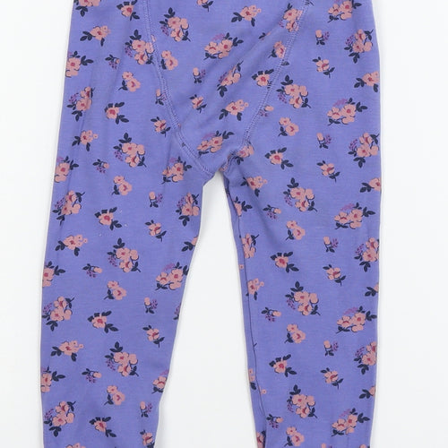 NEXT Girls Blue Flecked Jersey Jegging Trousers Size 3 Years