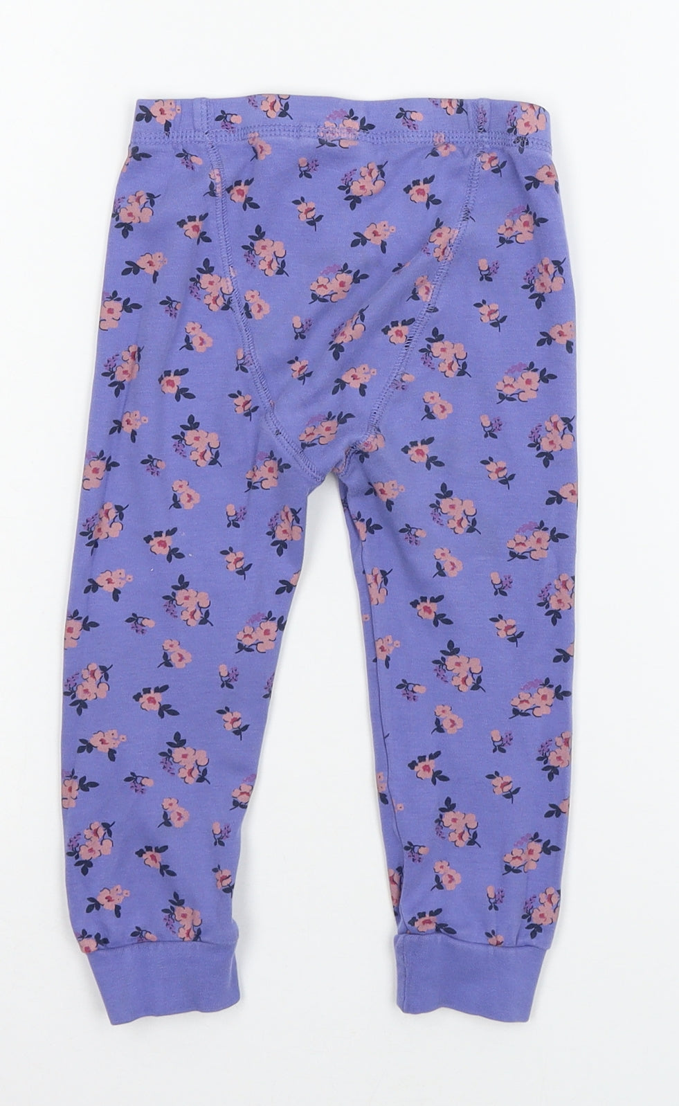 NEXT Girls Blue Flecked Jersey Jegging Trousers Size 3 Years