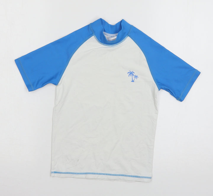 NEXT Boys White  Jersey Basic T-Shirt Size 8 Years