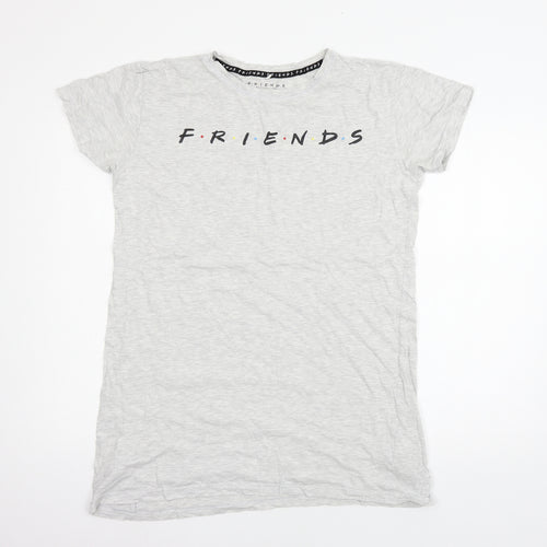 Love to Lounge Womens Grey Geometric Jersey Top Dress Size 10  - Friends