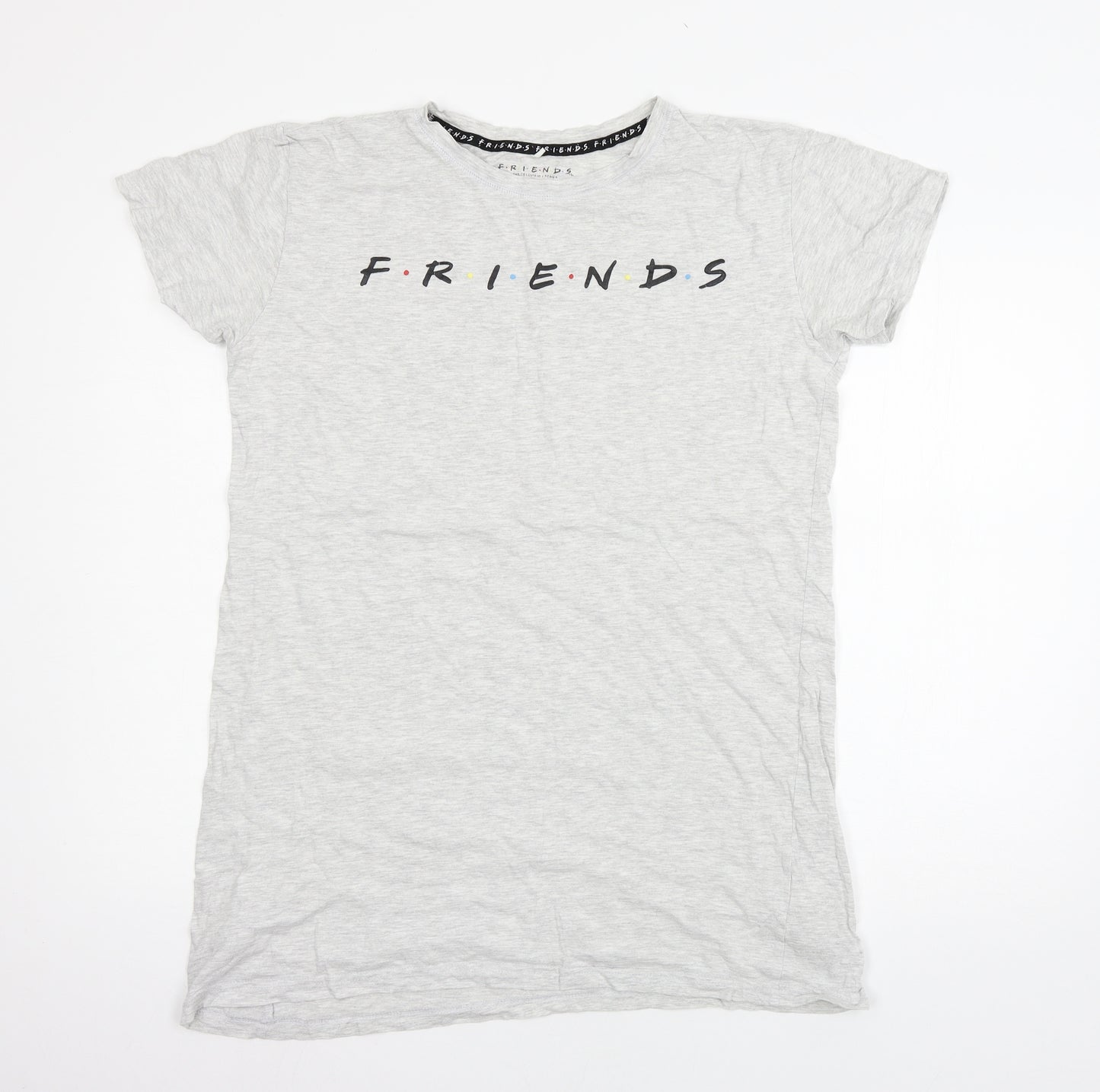 Love to Lounge Womens Grey Geometric Jersey Top Dress Size 10  - Friends