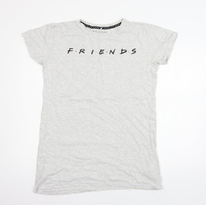 Love to Lounge Womens Grey Geometric Jersey Top Dress Size 10  - Friends