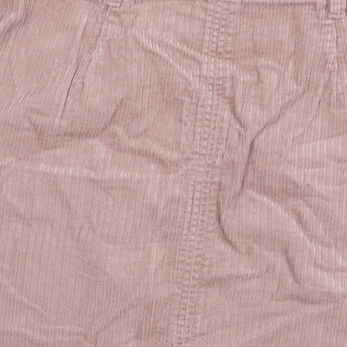 TU Womens Pink  Corduroy A-Line Skirt Size 8