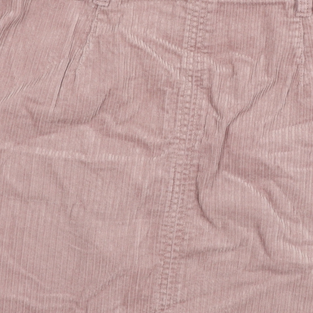 TU Womens Pink  Corduroy A-Line Skirt Size 8
