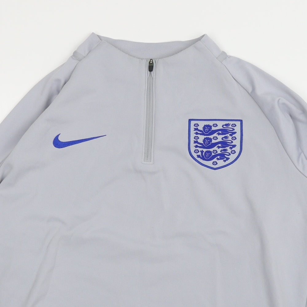 Nike Mens Grey  Jersey Pullover Sweatshirt Size M  - England football