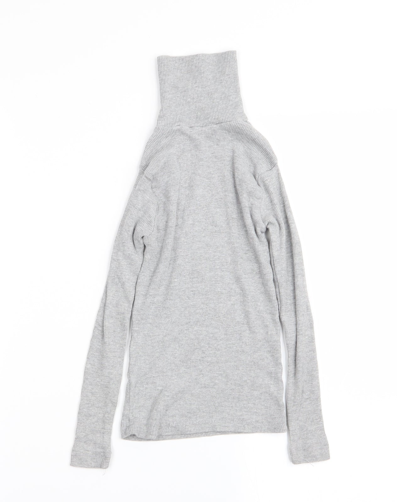 Preworn Girls Grey   Basic T-Shirt Size 7-8 Years