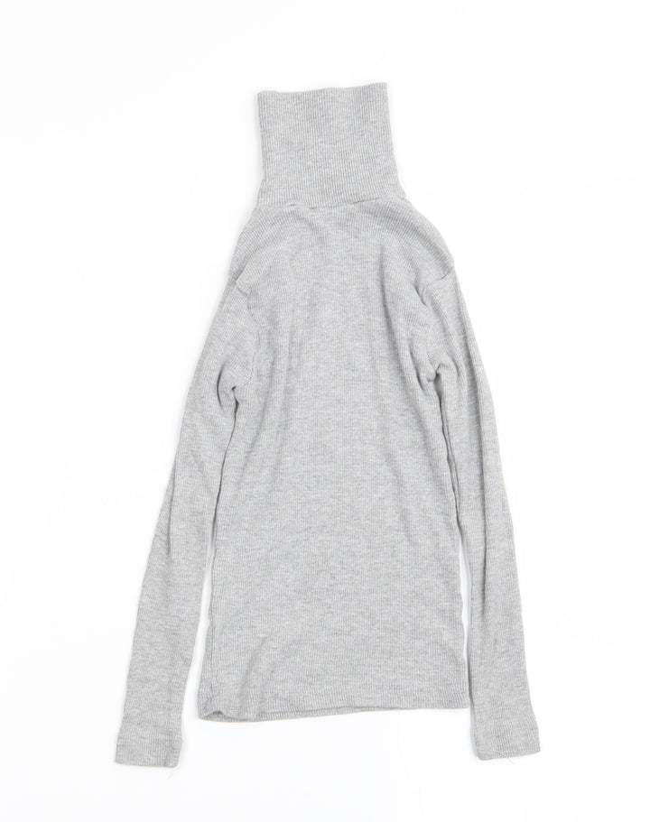 Preworn Girls Grey   Basic T-Shirt Size 7-8 Years