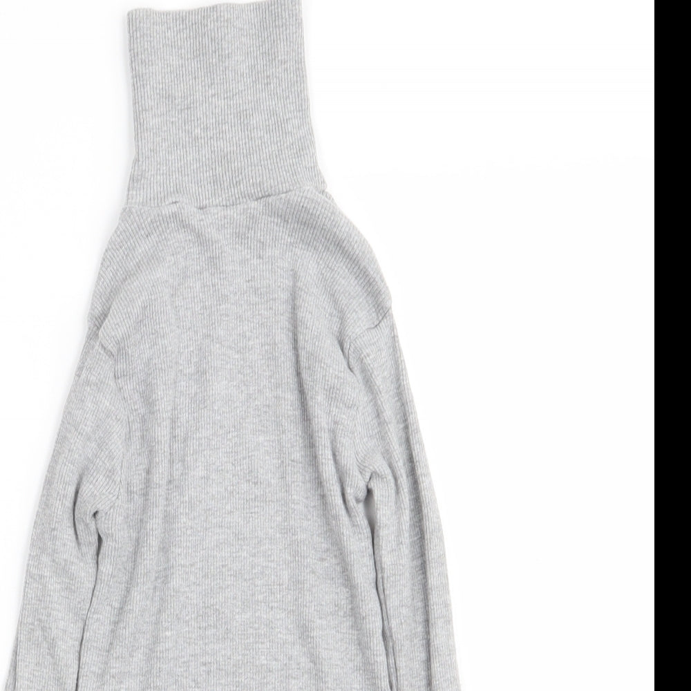 Preworn Girls Grey   Basic T-Shirt Size 7-8 Years