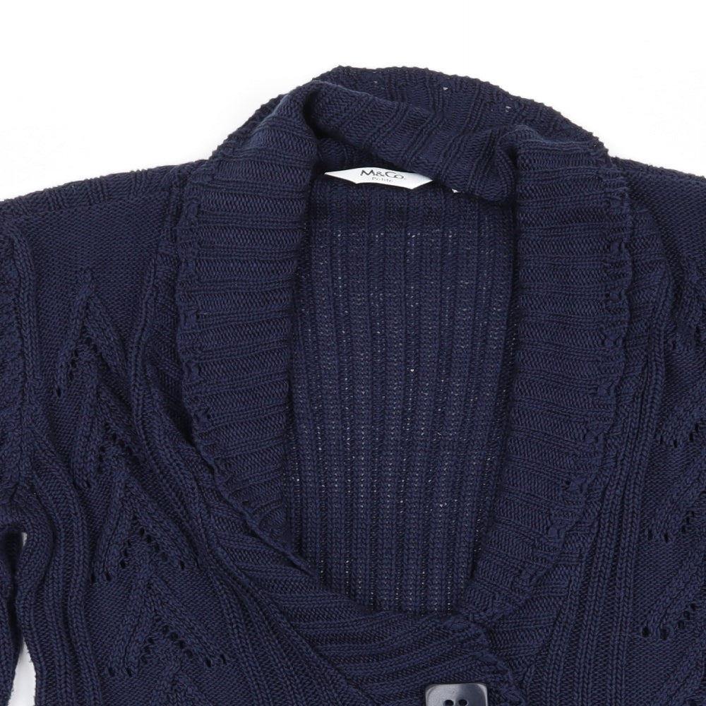 M&Co Womens Blue   Pullover Jumper Size XS