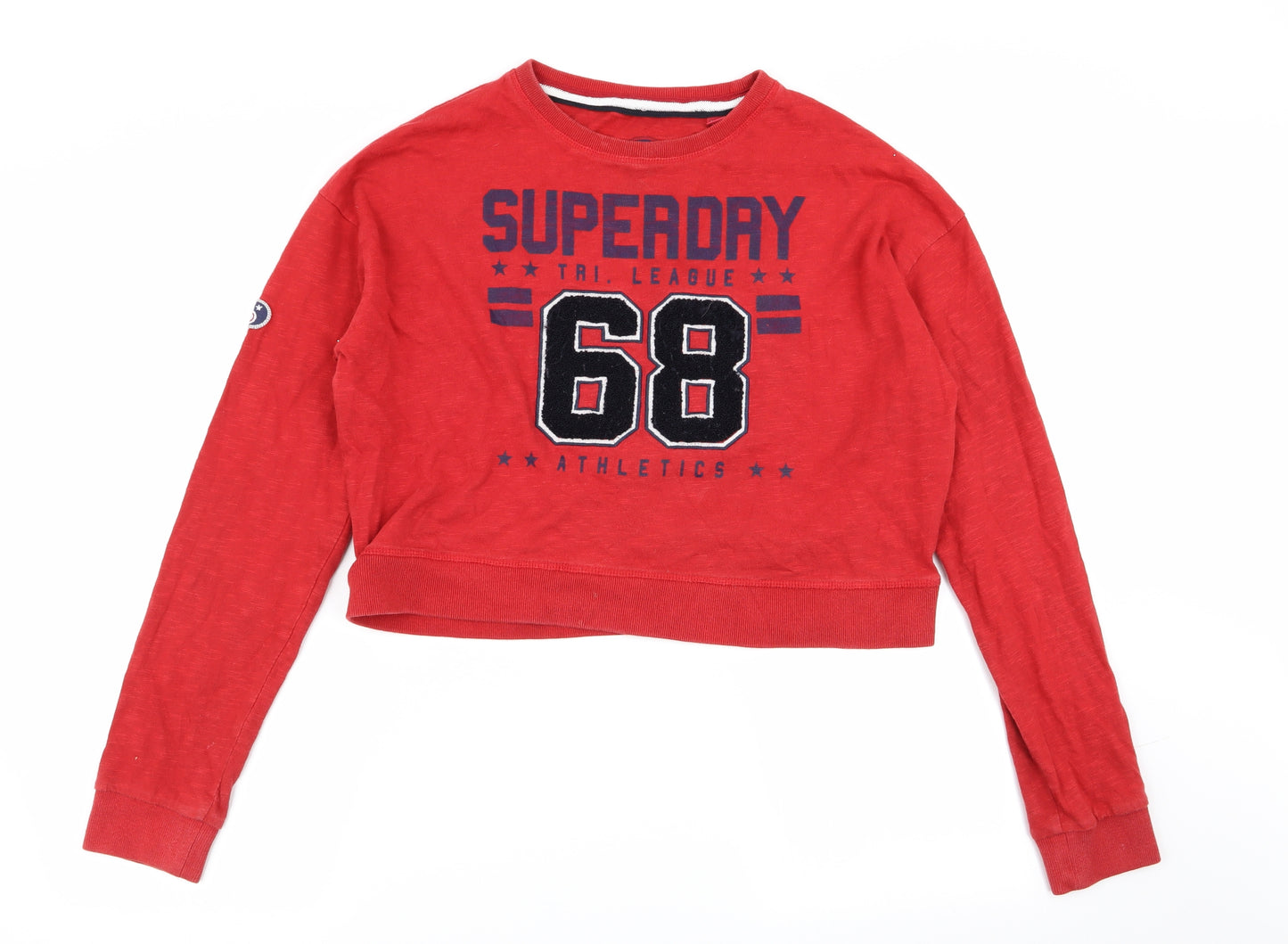 Superdry Womens Red   Pullover Jumper Size XS