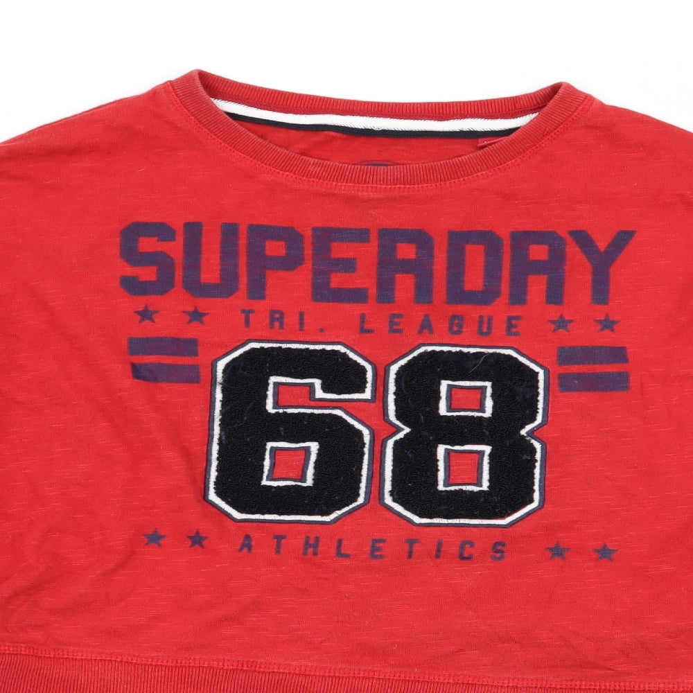 Superdry Womens Red   Pullover Jumper Size XS