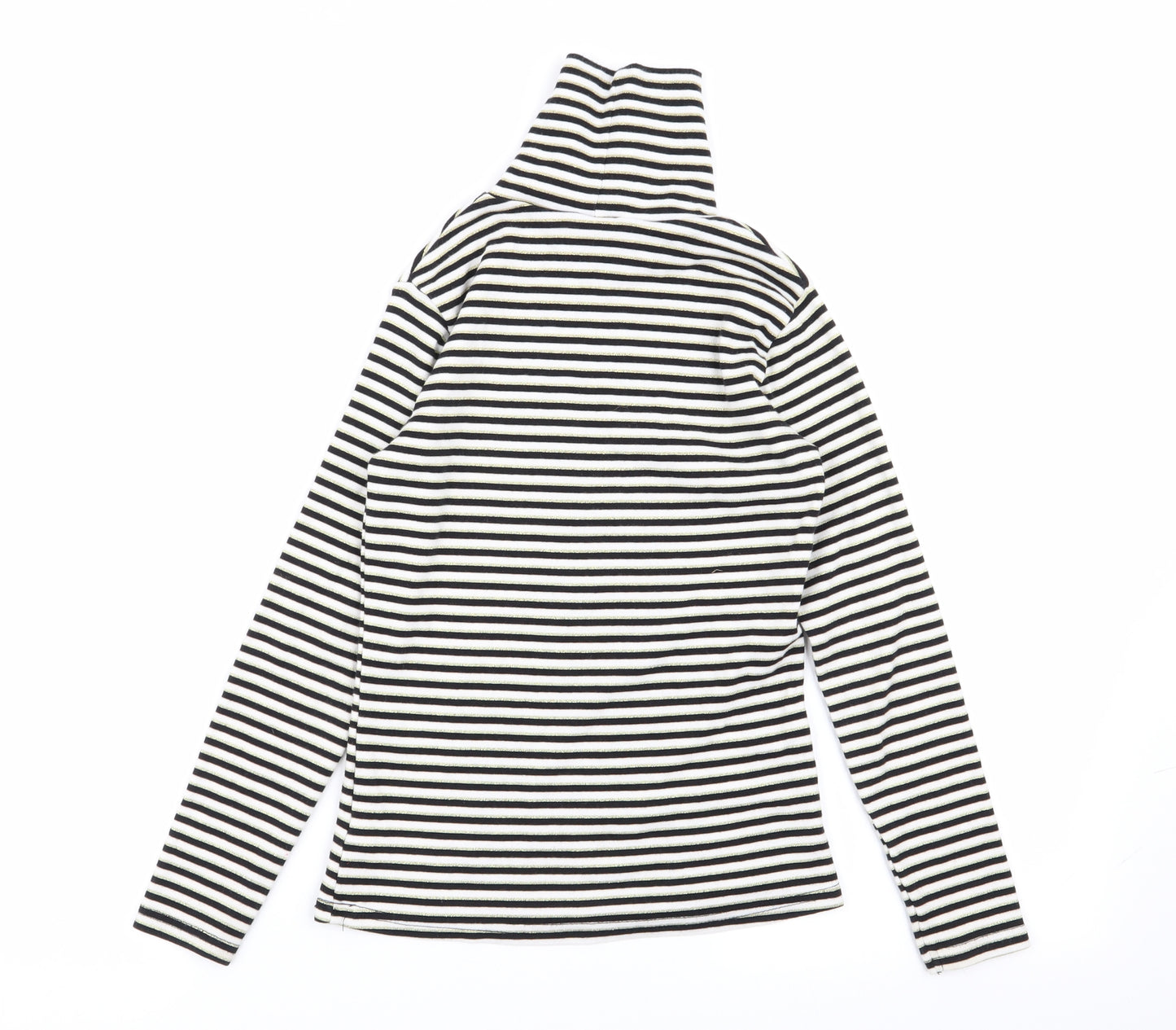 Asda George Girls Multicoloured Striped  Basic T-Shirt Size 8-9 Years
