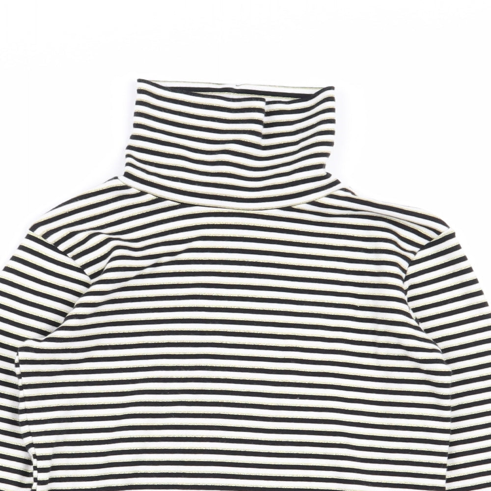 Asda George Girls Multicoloured Striped  Basic T-Shirt Size 8-9 Years
