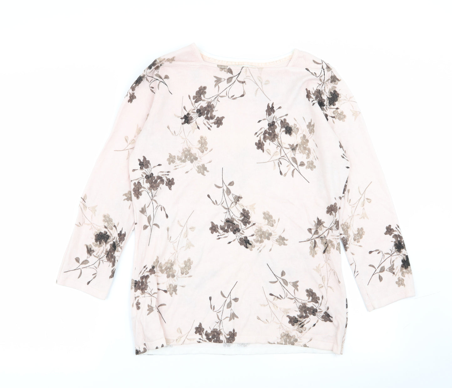 NEXT Womens Pink Floral  Pullover Jumper Size 12