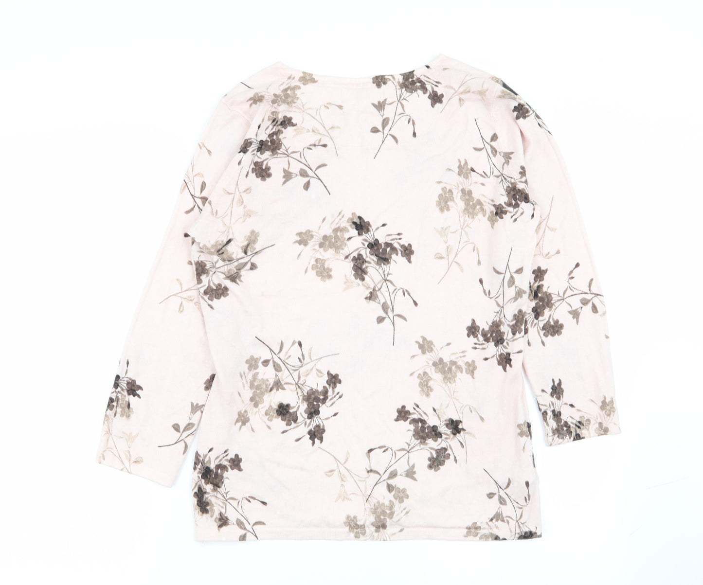 NEXT Womens Pink Floral  Pullover Jumper Size 12
