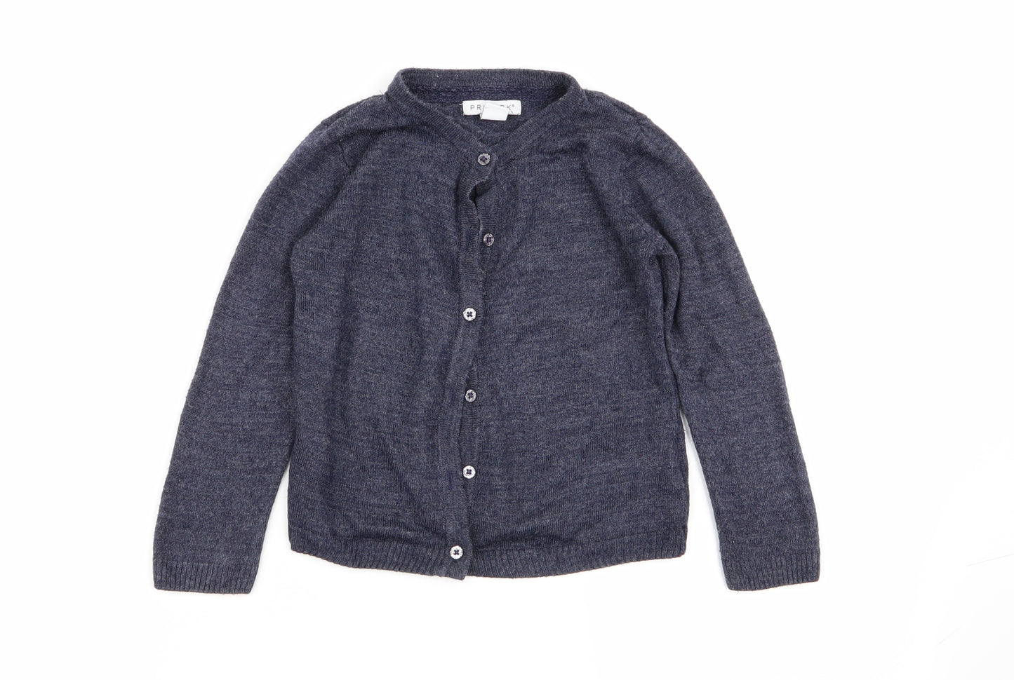 Primark Girls Blue   Cardigan Jumper Size 5-6 Years