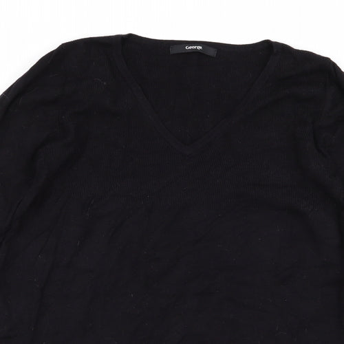 Asda George Womens Black   Pullover Jumper Size 8