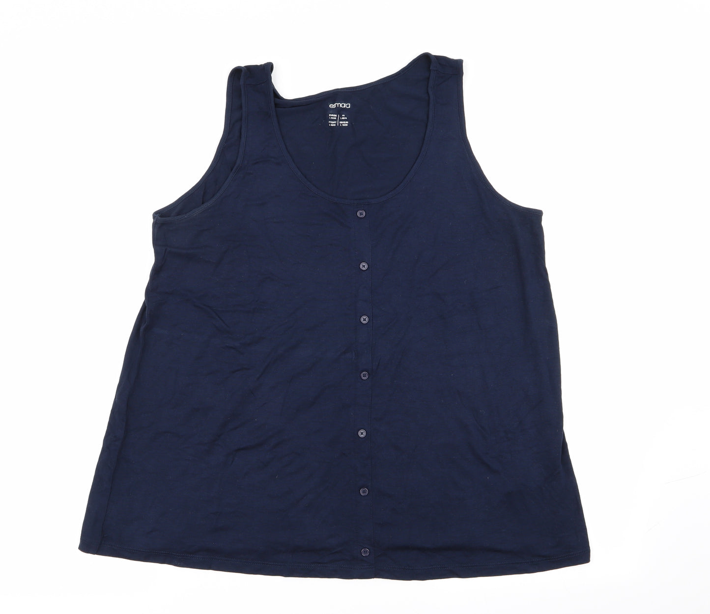 ESMARA Womens Blue   Basic Tank Size 18