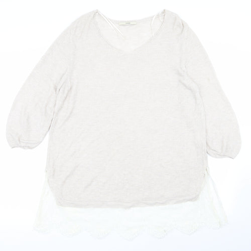Asda George Womens Beige   Pullover Jumper Size 18
