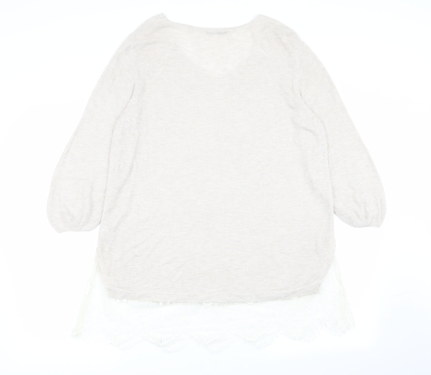 Asda George Womens Beige   Pullover Jumper Size 18