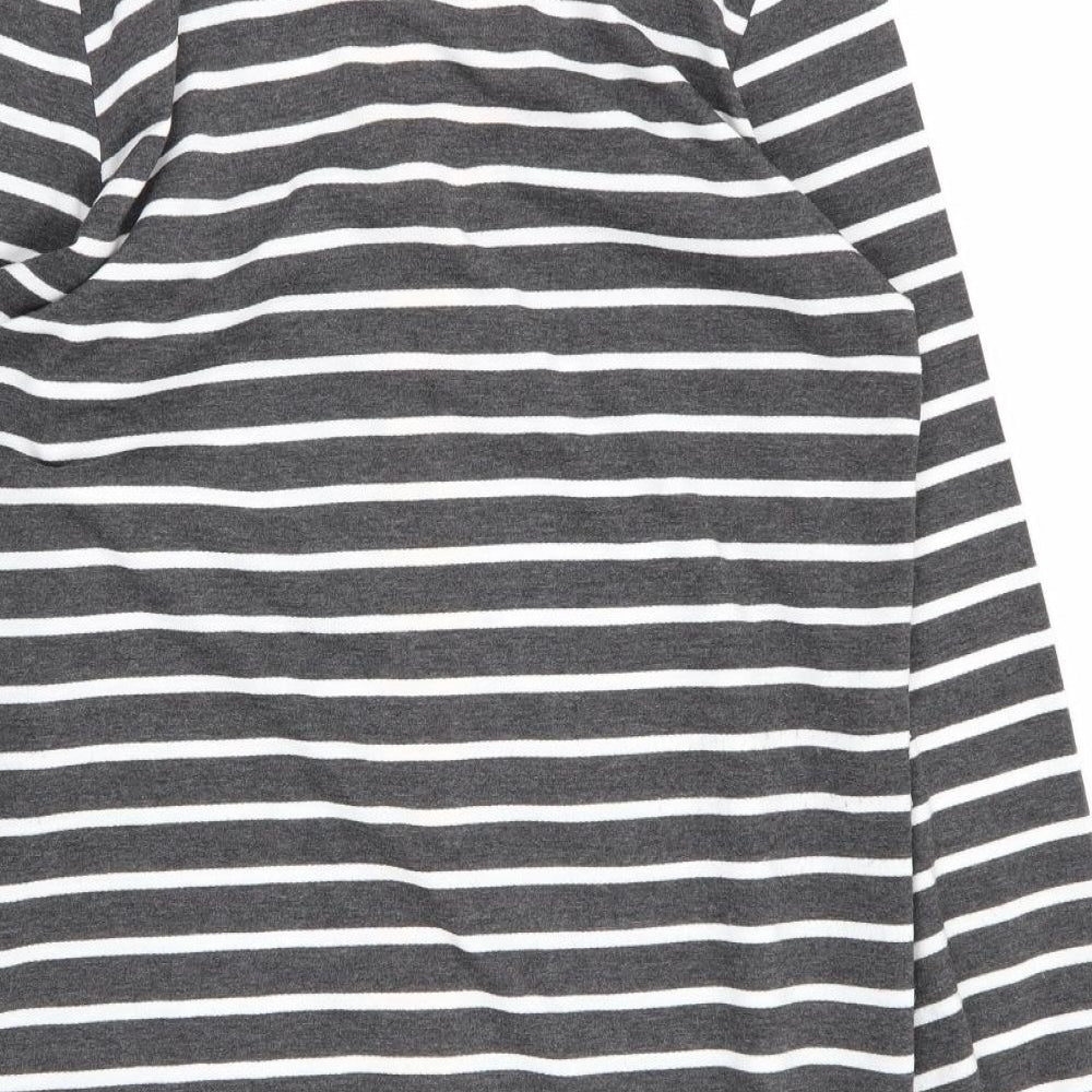 Preworn Womens Multicoloured Striped  Cardigan Jumper Size M