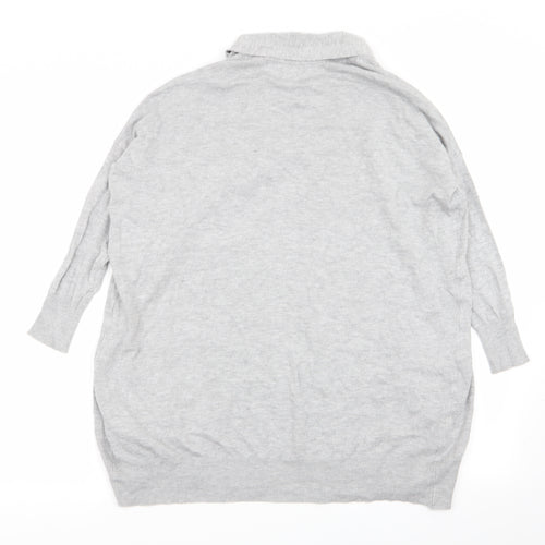 Primark Womens Grey   Cardigan Jumper Size 6