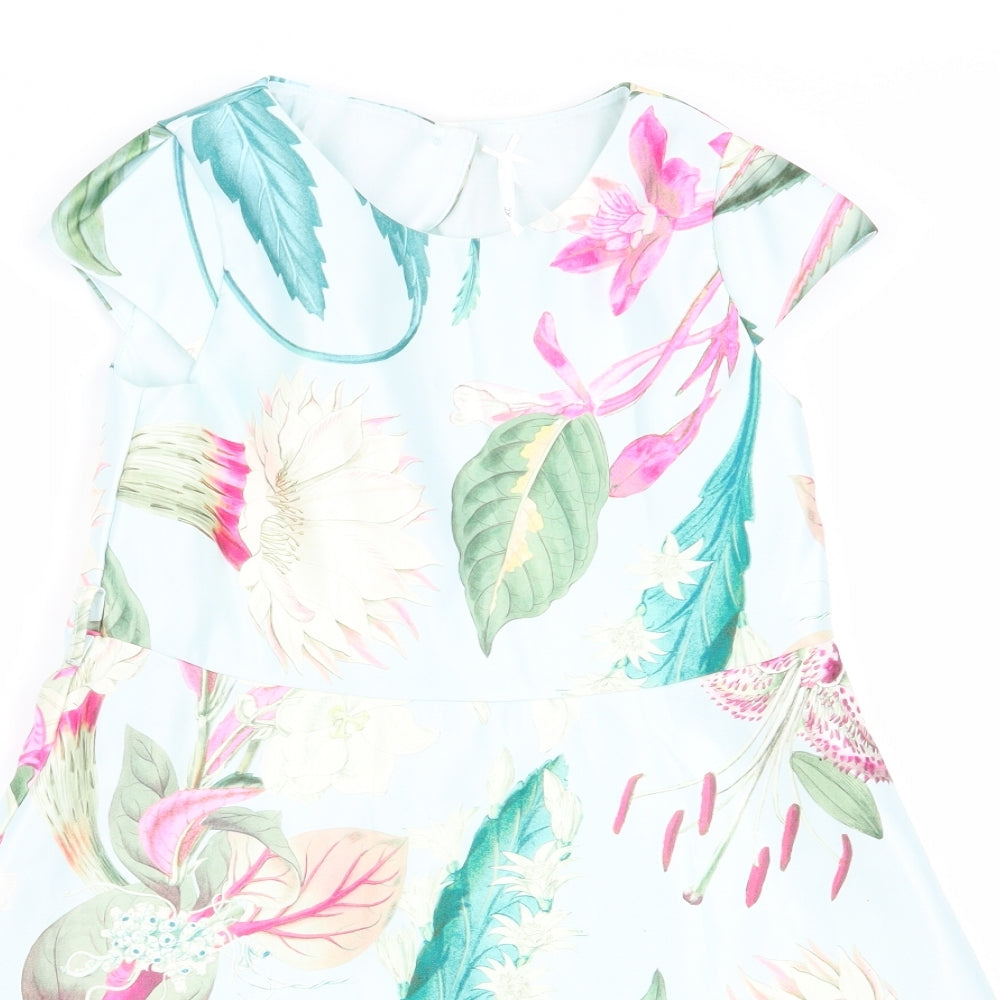 NEXT Girls Multicoloured Floral  Fit & Flare  Size 8 Years