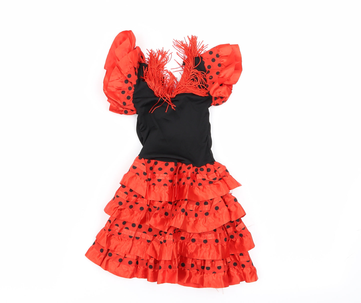 Preworn Girls Multicoloured Polka Dot  Fit & Flare  Size 12 Months