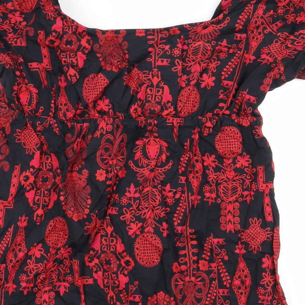 H&M Womens  Geometric  Basic Blouse Size 6