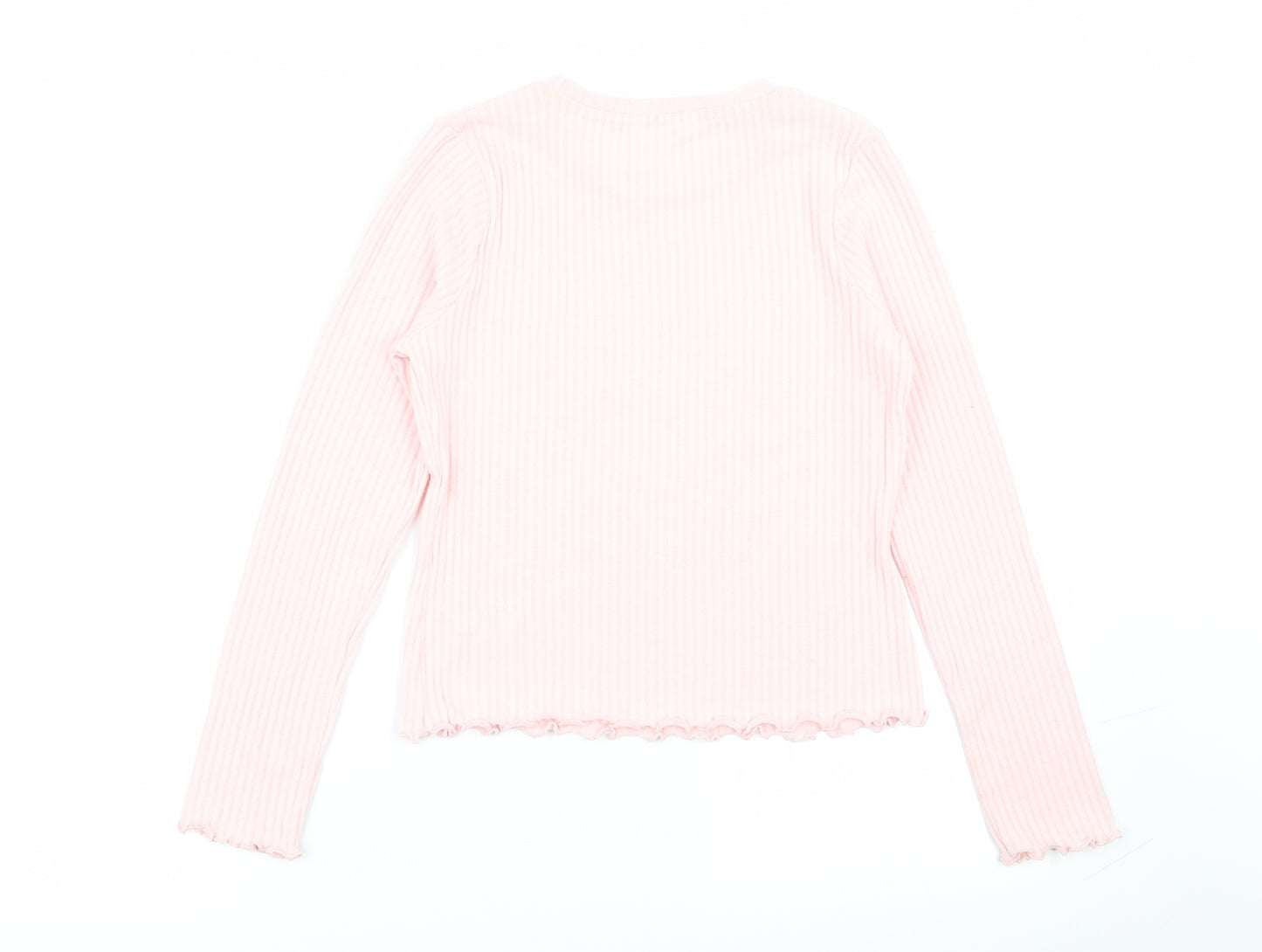M&S Girls Pink   Basic T-Shirt Size 11-12 Years