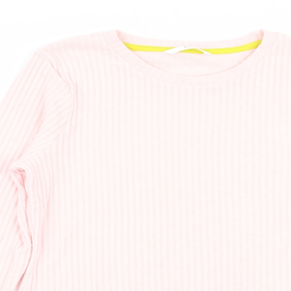 M&S Girls Pink   Basic T-Shirt Size 11-12 Years
