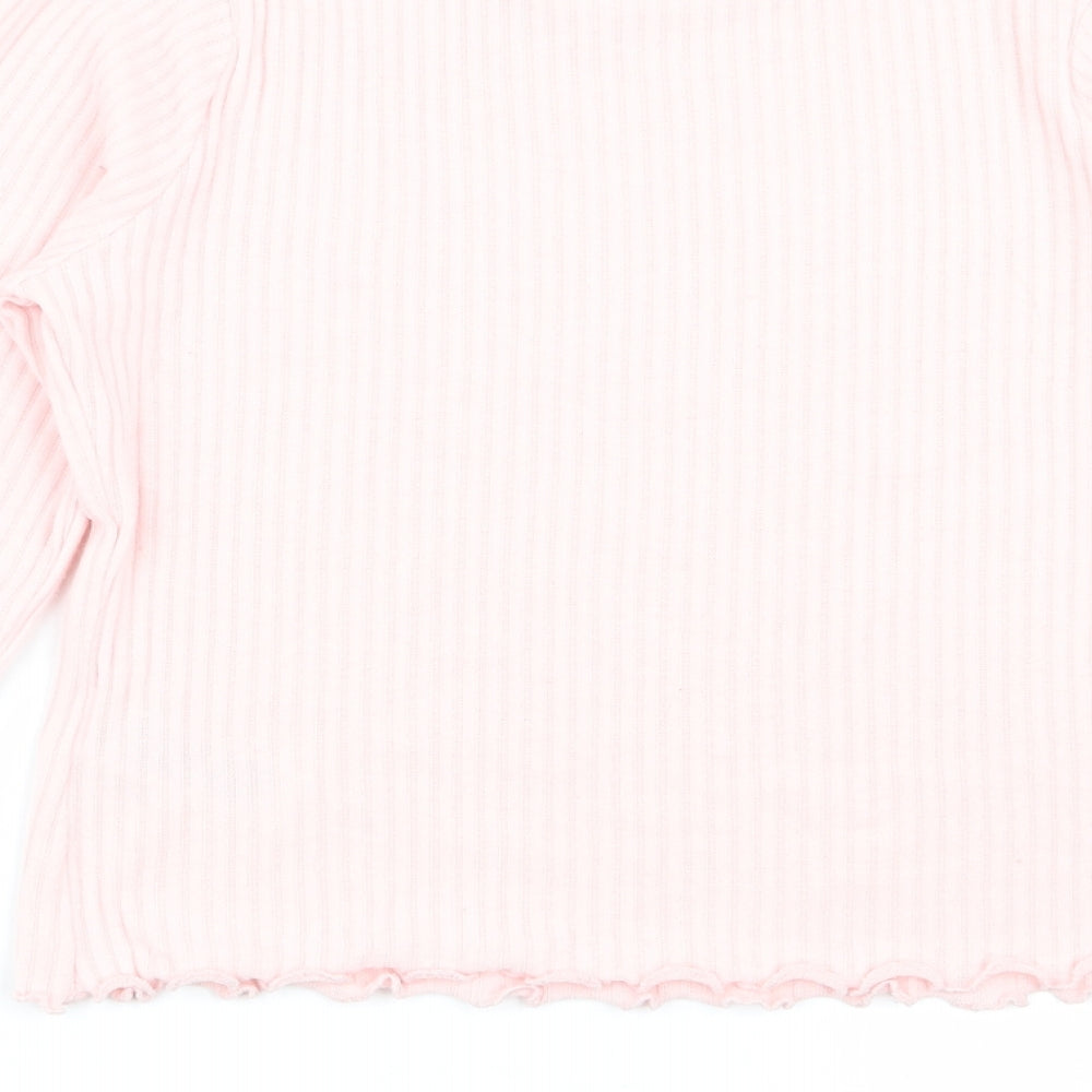 M&S Girls Pink   Basic T-Shirt Size 11-12 Years