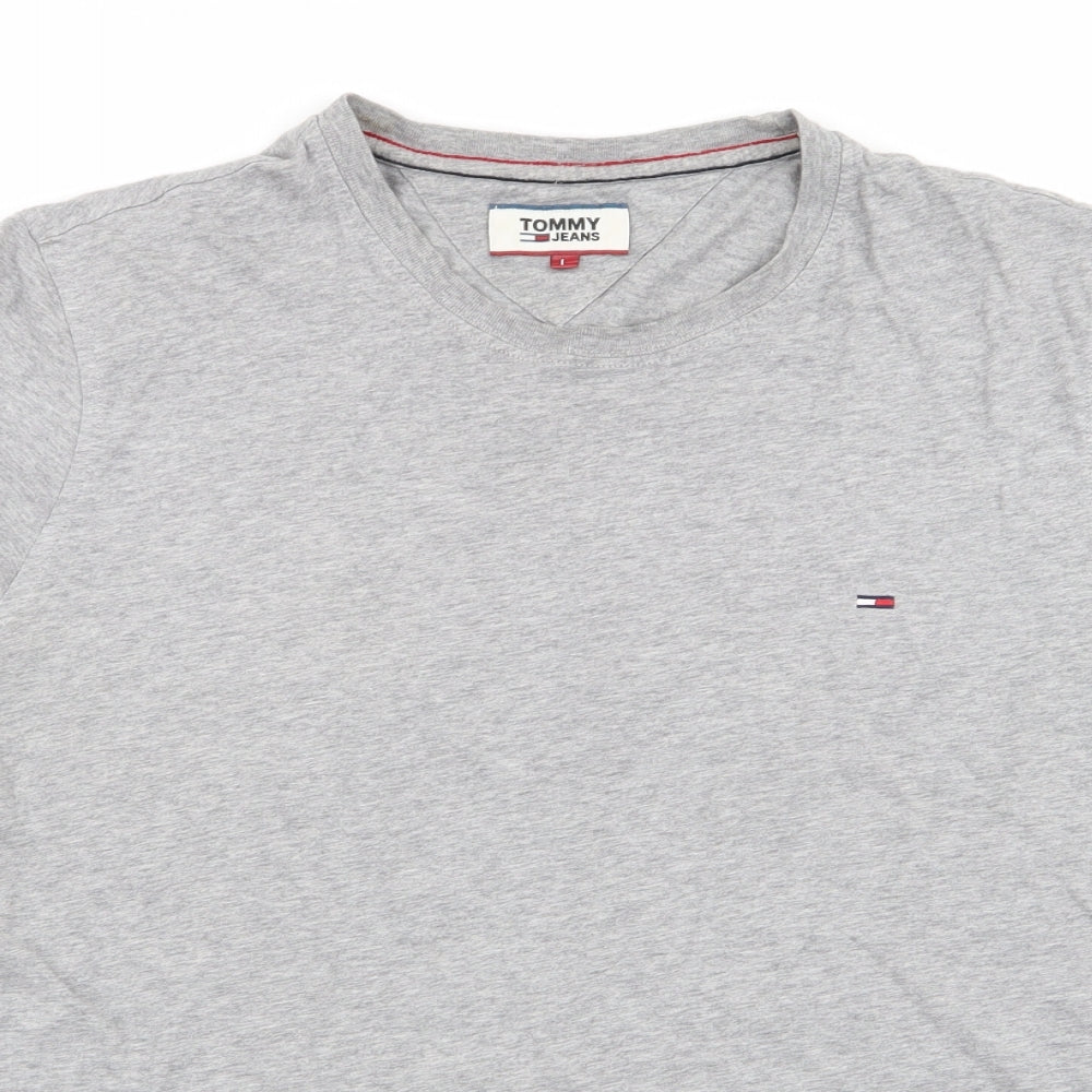 tommy jeans Mens Grey    T-Shirt Size L