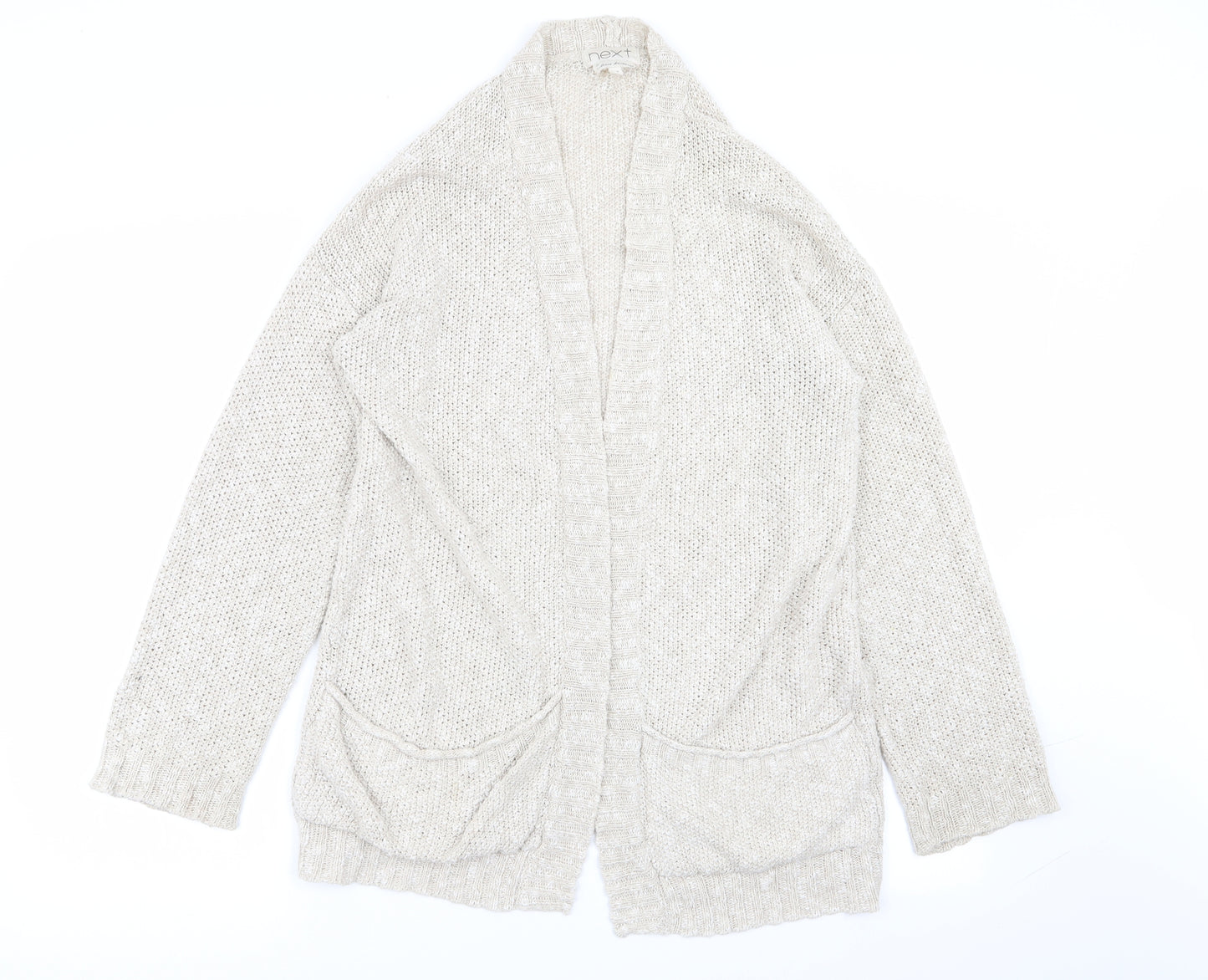 NEXT Womens Beige   Cardigan Jumper Size 10