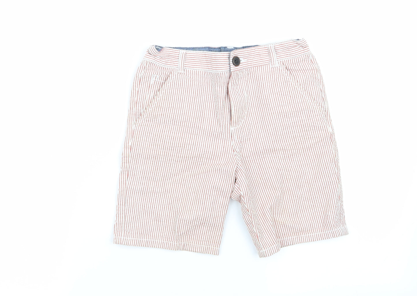 F&F Boys Multicoloured Striped  Chino Shorts Size 5-6 Years