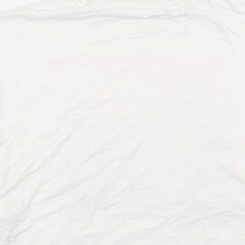M&S Girls White   Basic T-Shirt Size 7-8 Years