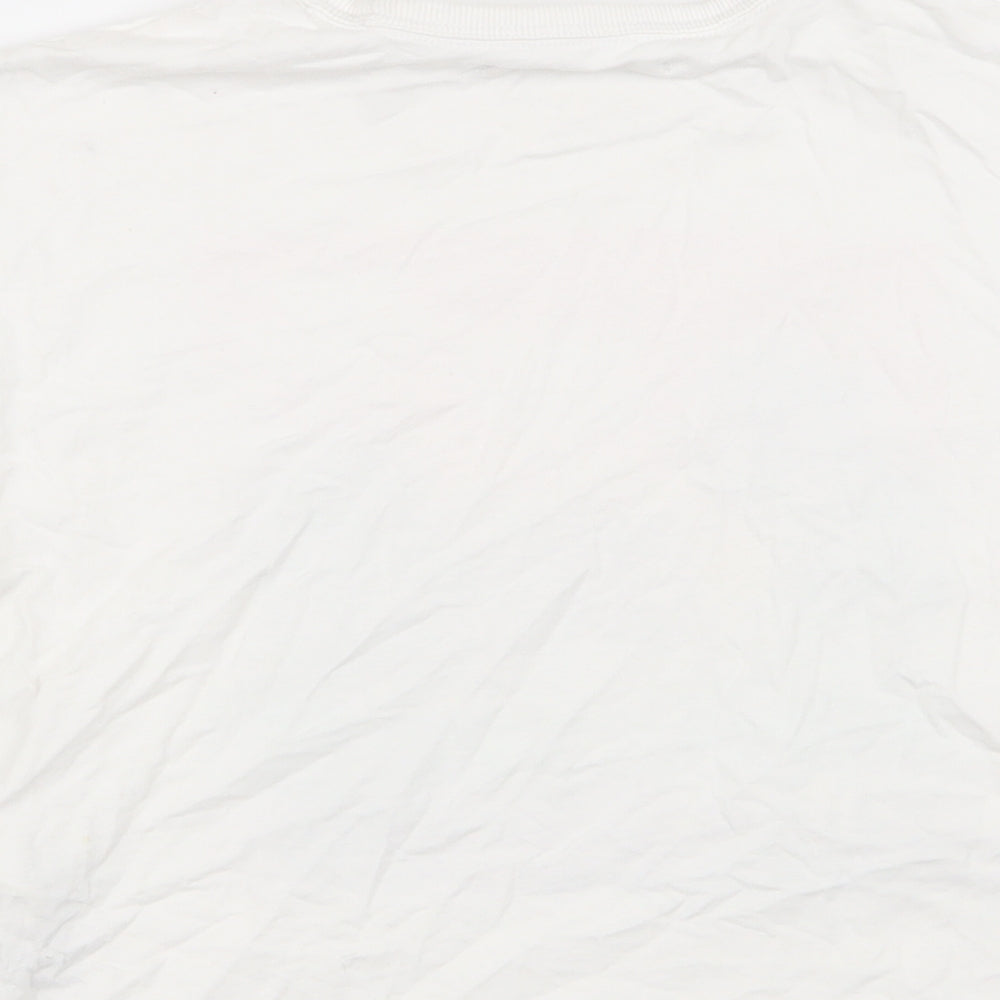 M&S Girls White   Basic T-Shirt Size 7-8 Years