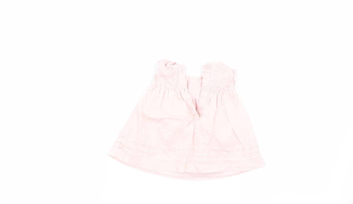 Asda George Girls Pink   Fit & Flare  Size 0-3 Months