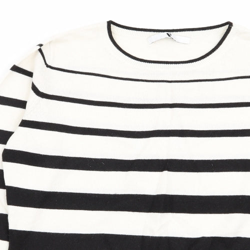 by very Womens Multicoloured Striped  Pullover Jumper Size 8