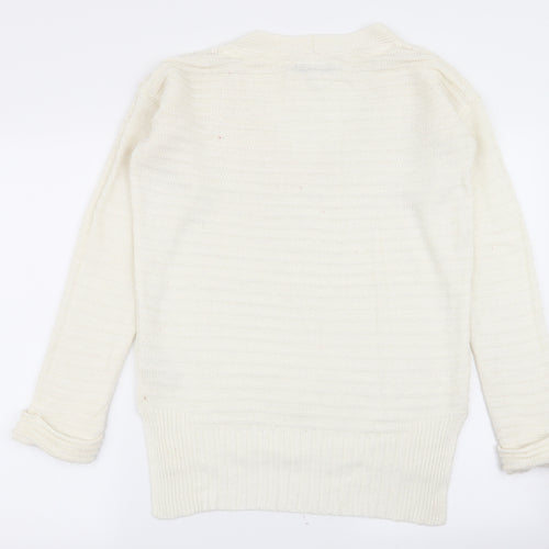 by very Womens White   Pullover Jumper Size 8
