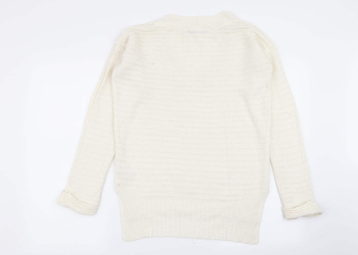 by very Womens White   Pullover Jumper Size 8