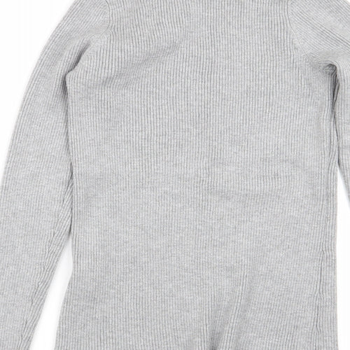 Lipsy Womens Grey   Basic T-Shirt Size 8