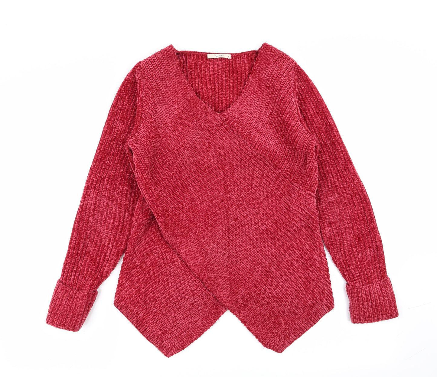 TU Womens Red   Pullover Jumper Size 10